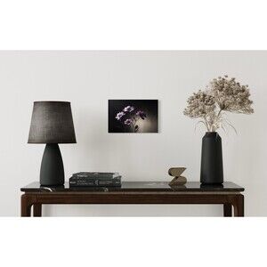 Luminous Purple Blooms HD metal wall art print 8 x 12 inches